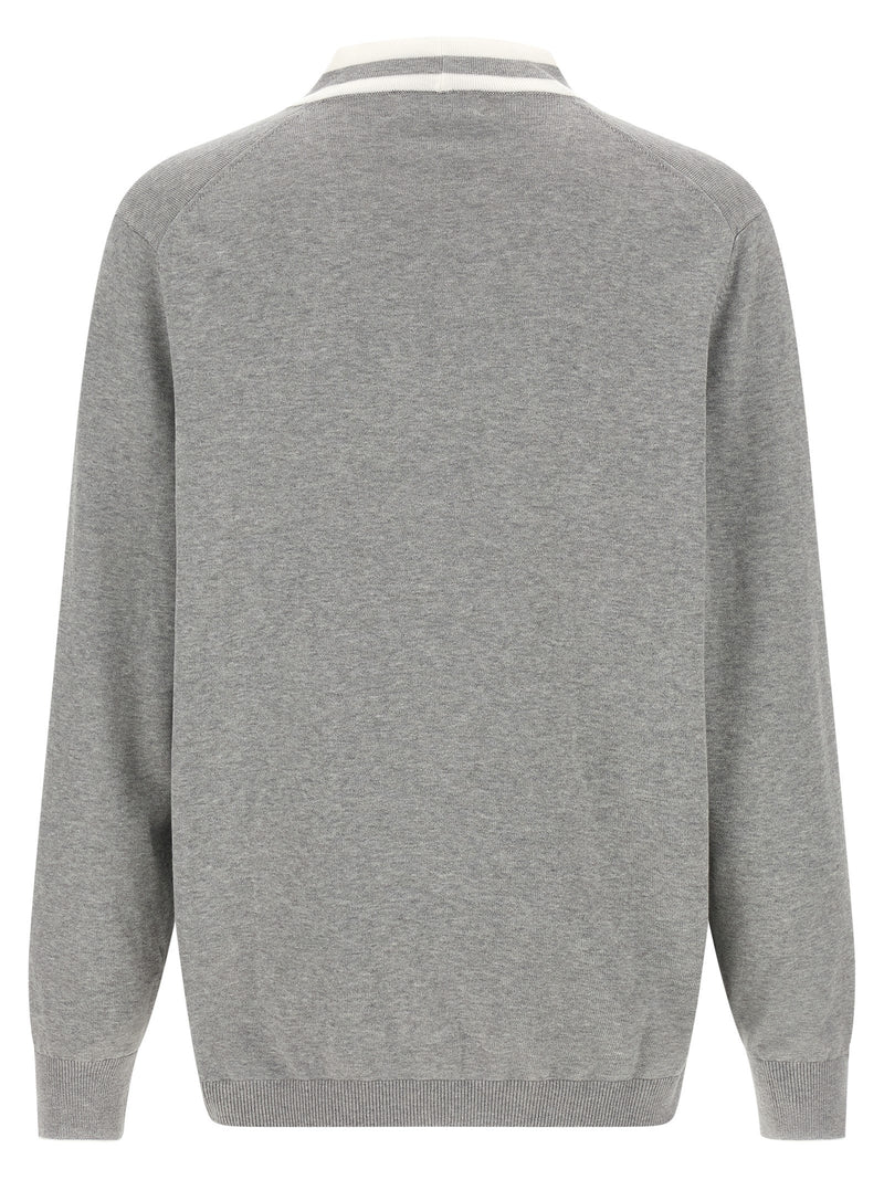Brunello Cucinelli Gray Cotton Cardigan