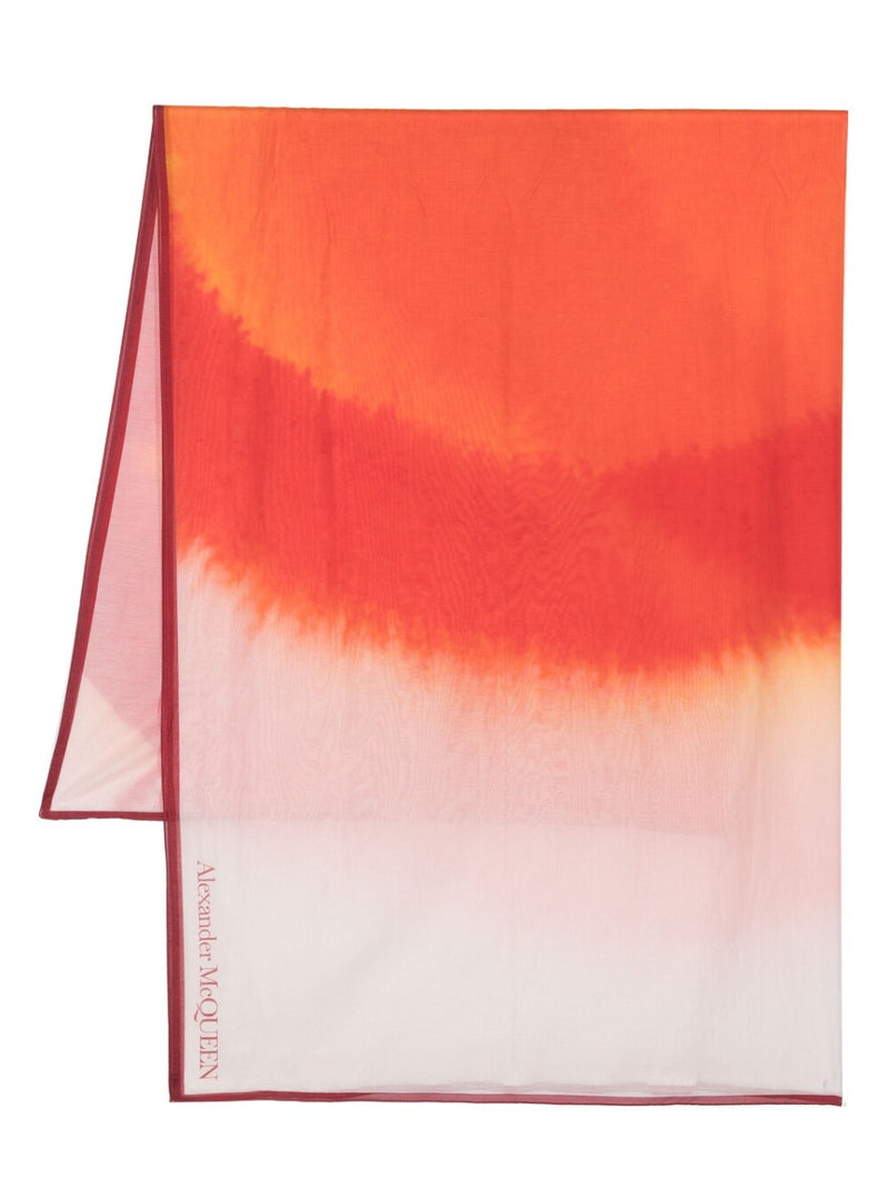Alexander McQueen gradient-effect logo scarf | Urbalenti™ NYC