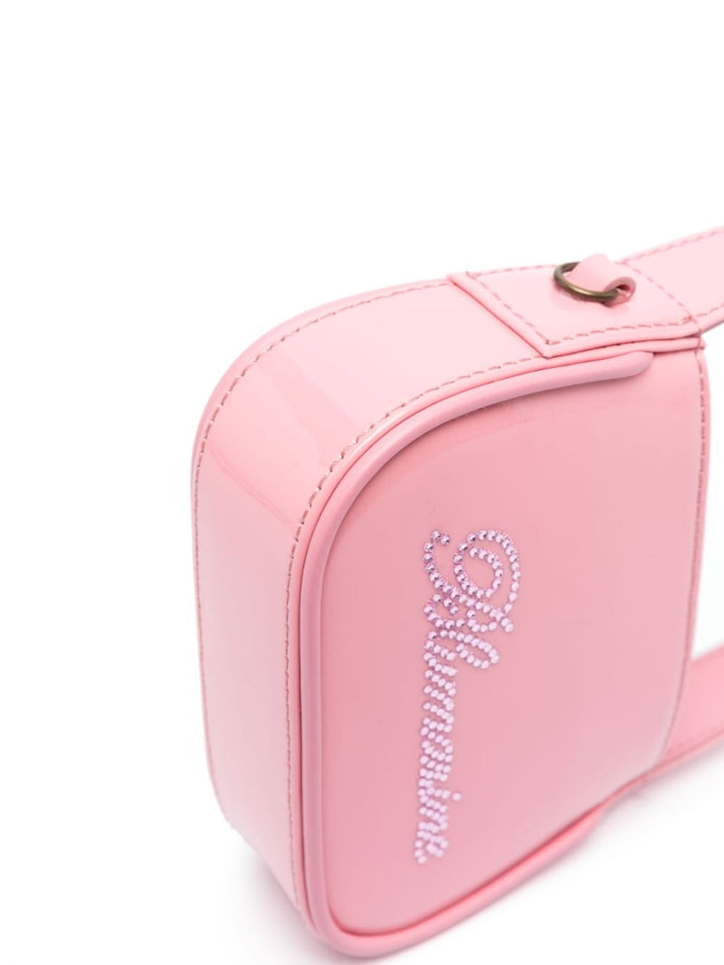 Blumarine Blumarine crystal-embellished logo tote bag