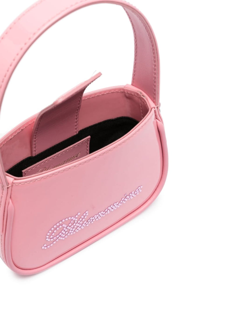 Blumarine Blumarine crystal-embellished logo tote bag