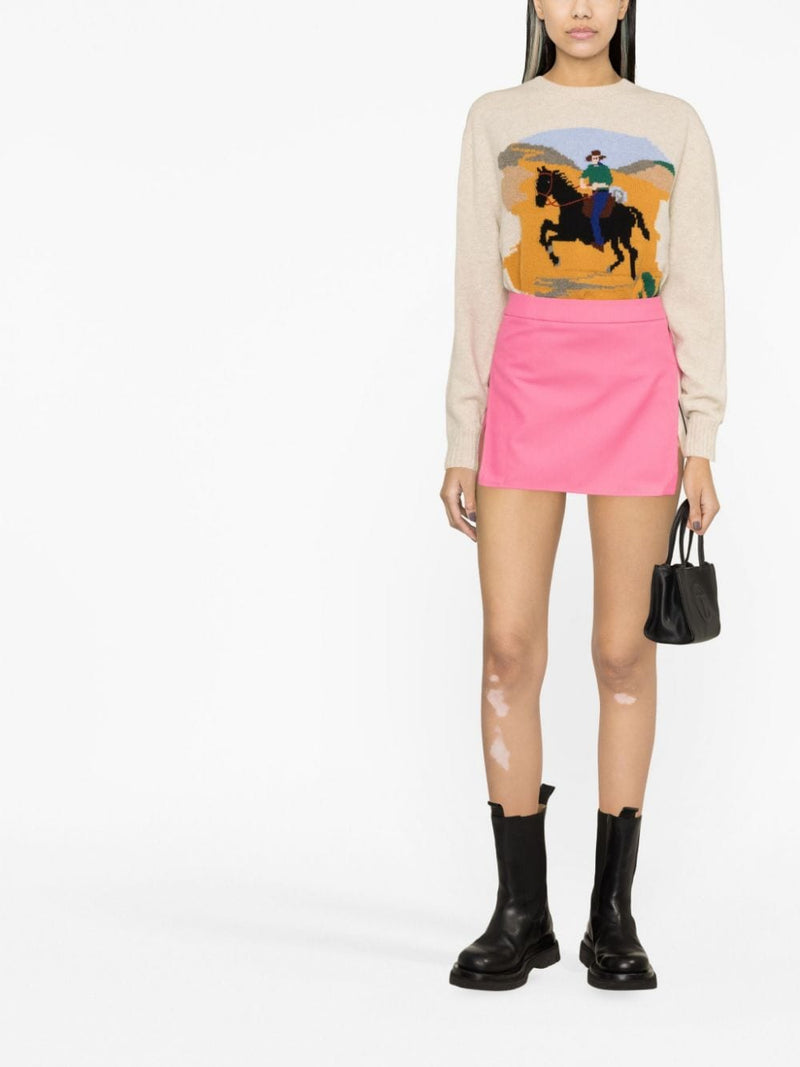 Palm Angels Cotton mini skirt | Urbalenti™ NYC