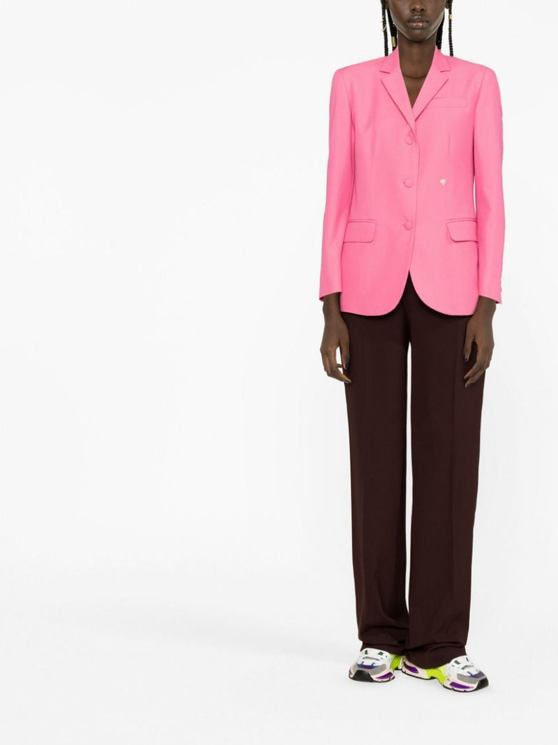 Palm Angels Cotton single-breasted blazer jacket - Style FAB0013210 | Ur... | Urbalenti™ NYC
