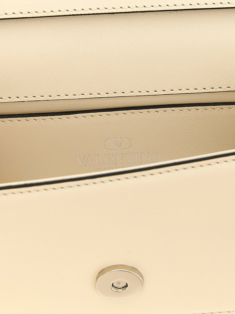 Valentino Garavani White Calfskin Shoulder Bag