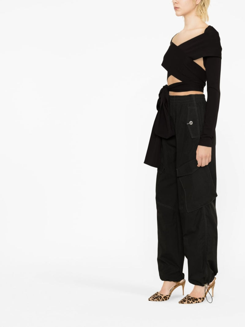 Dolce & Gabbana cut-out Wrap Top | Urbalenti™ NYC
