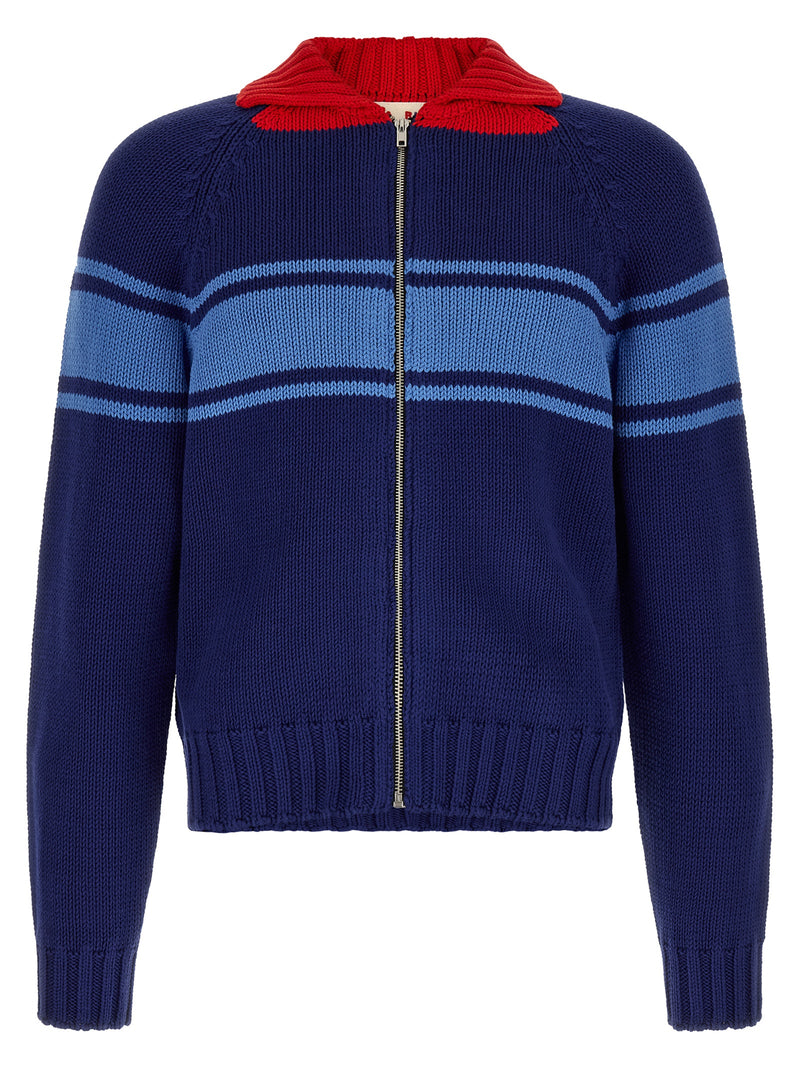 Marni Blue Cotton Cardigan