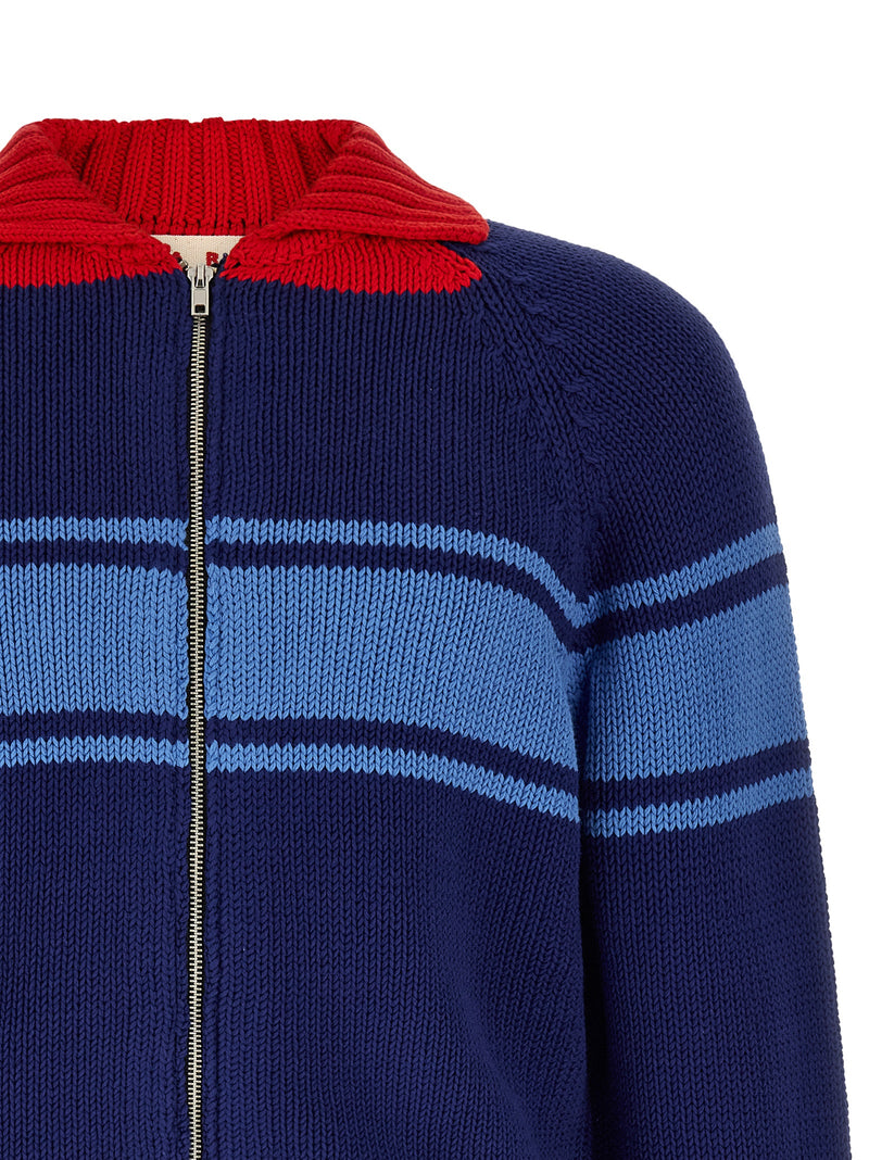 Marni Blue Cotton Cardigan
