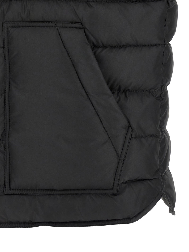 Dolce & Gabbana Black Polyester Sleeveless Jacket