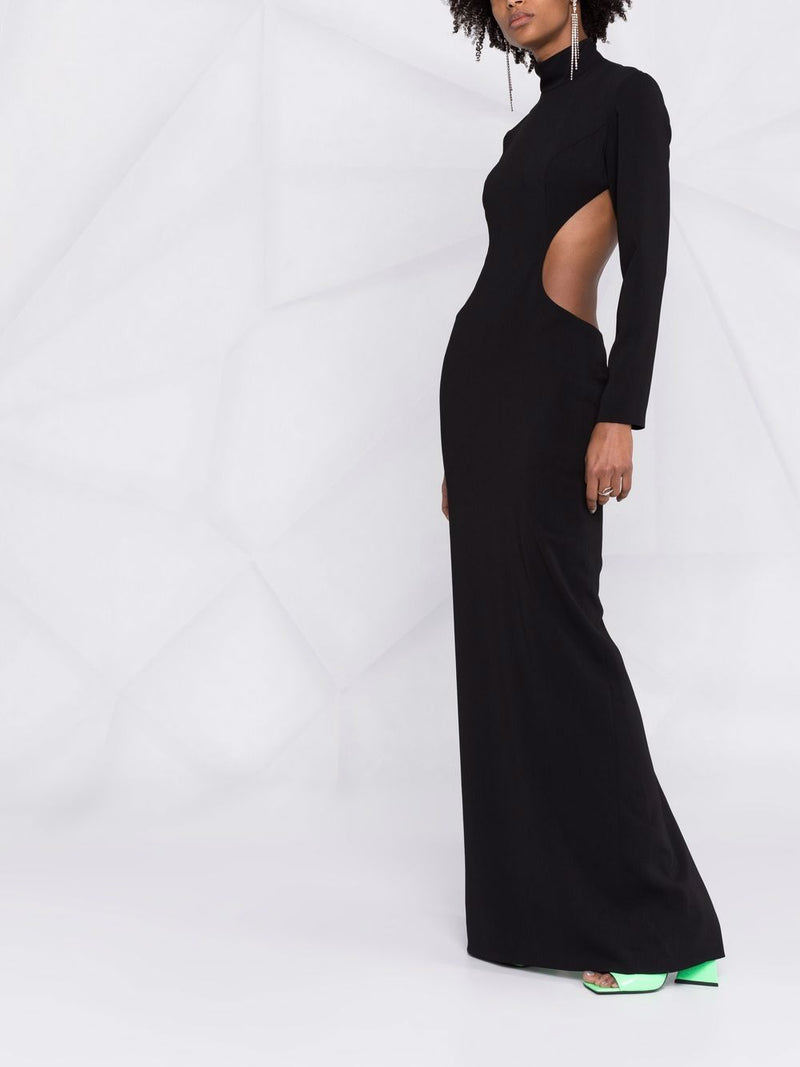 Monot PRE Monot PRE high neck evening dress
