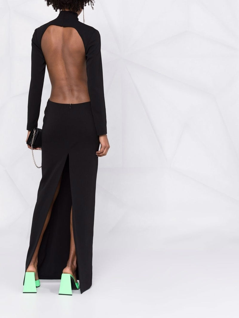 Monot PRE Monot PRE high neck evening dress