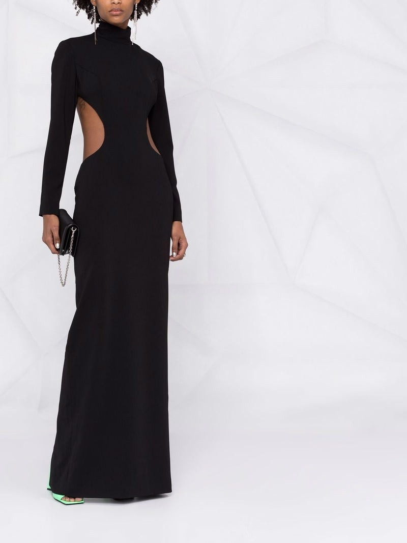 Monot PRE Monot PRE high neck evening dress