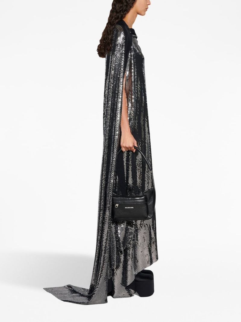 Balenciaga Metallic Effect Midi Dress | Urbalenti™ NYC