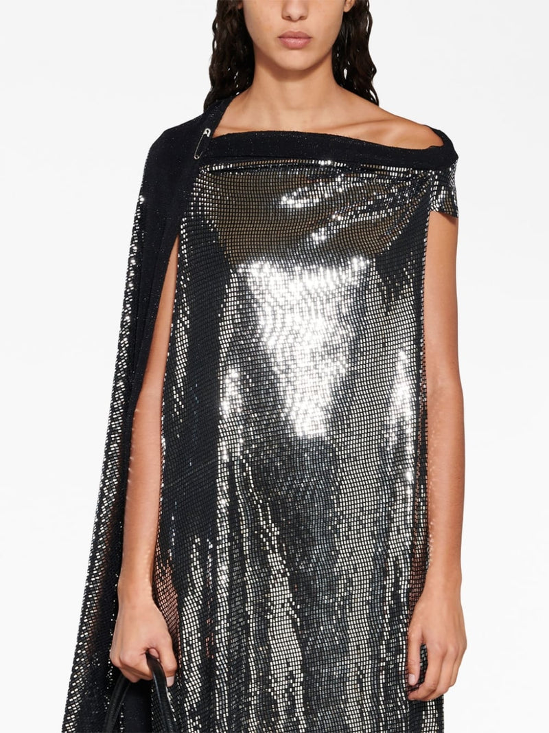 Balenciaga Metallic Effect Midi Dress | Urbalenti™ NYC