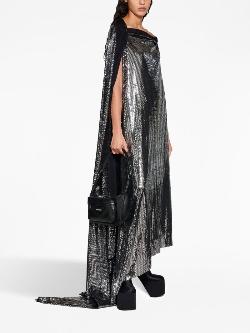 Balenciaga Metallic Effect Midi Dress | Urbalenti™ NYC