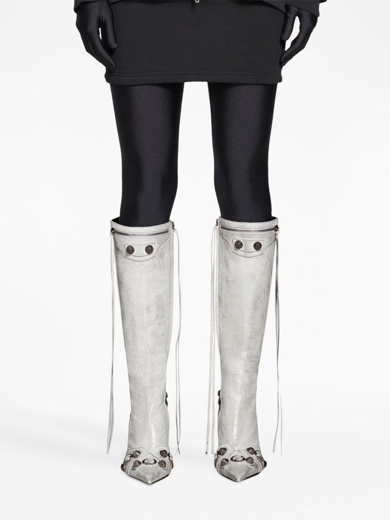 Balenciaga cagole leather boots | Urbalenti™ NYC