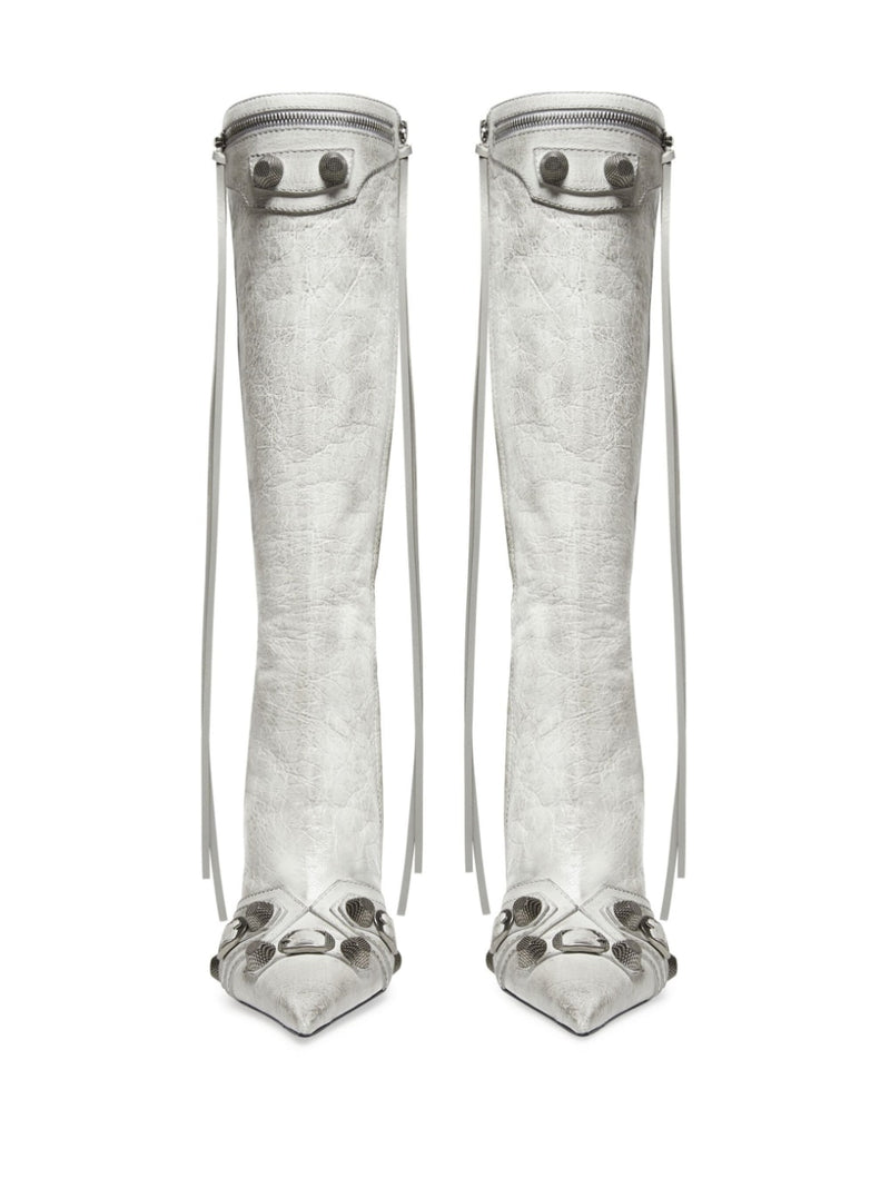 Balenciaga cagole leather boots | Urbalenti™ NYC