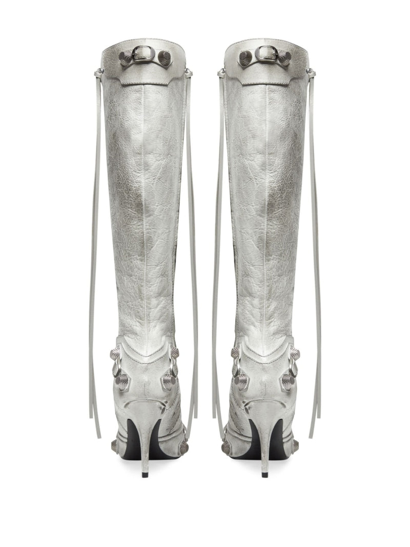 Balenciaga cagole leather boots | Urbalenti™ NYC