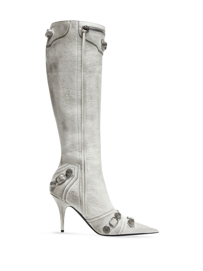 Balenciaga cagole leather boots | Urbalenti™ NYC