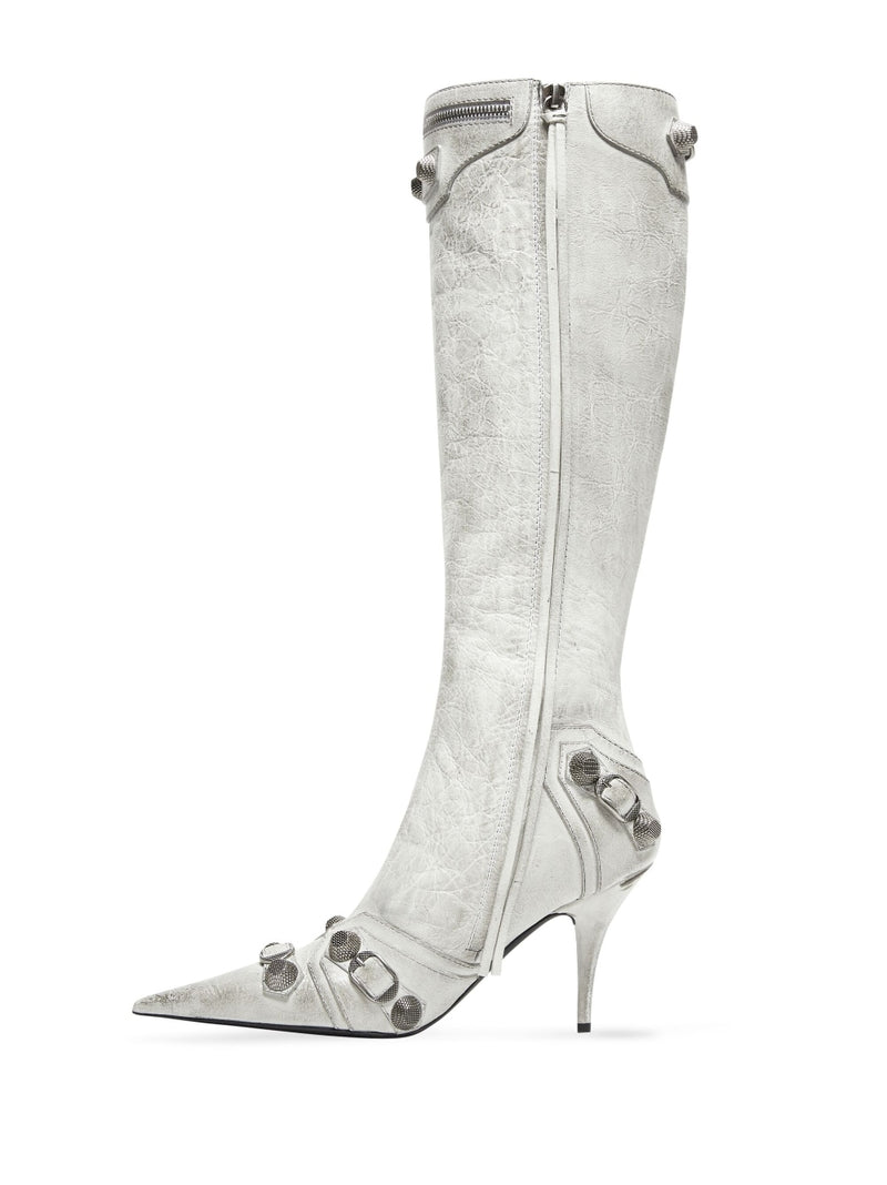 Balenciaga cagole leather boots | Urbalenti™ NYC