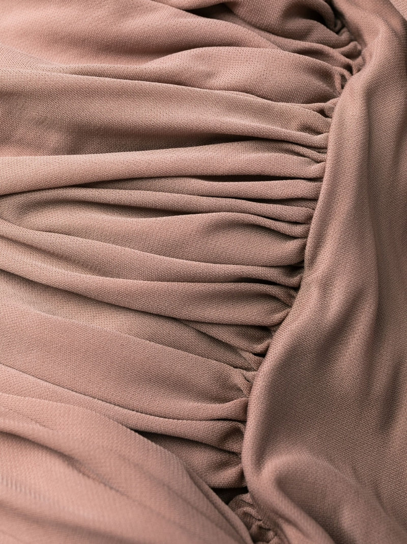 Saint Laurent Sleeveless Draped Minidress | Urbalenti™ NYC