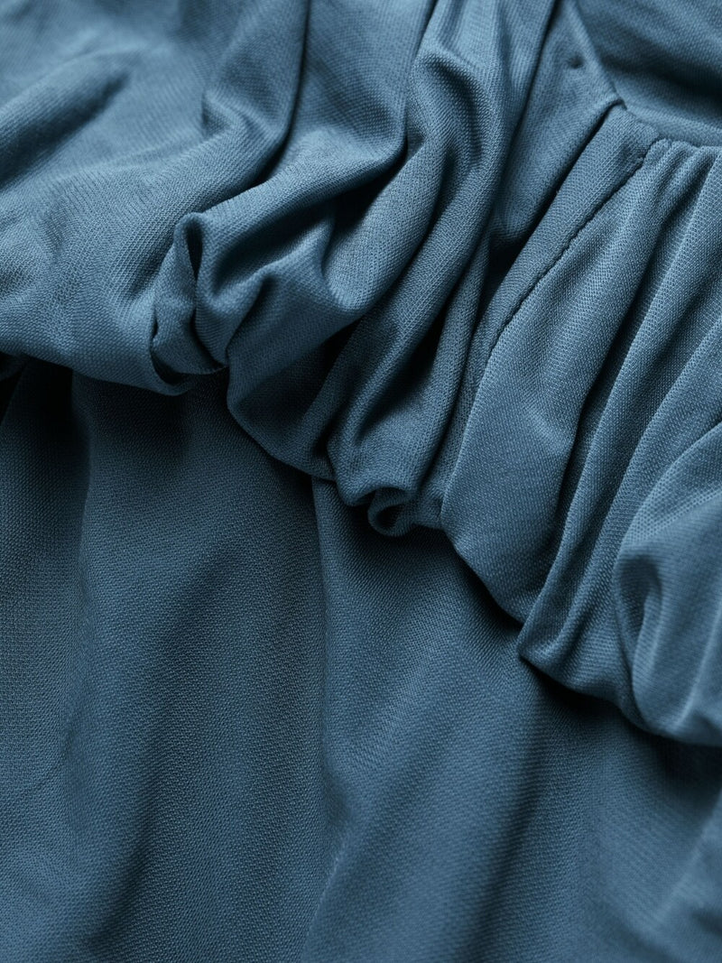 Saint Laurent draped mini dress | Urbalenti™ NYC