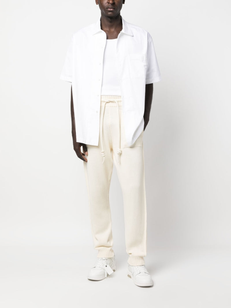 Off White Diag-stripe knitted track pants | Urbalenti™ NYC