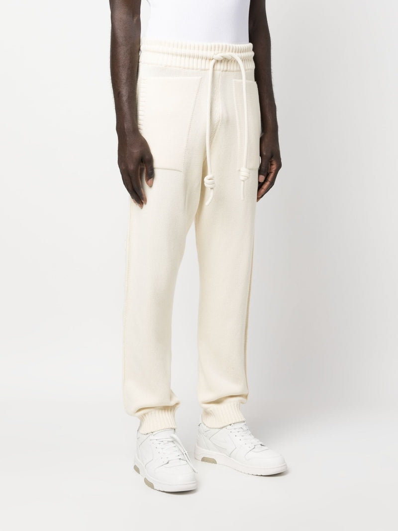 Off White Diag-stripe knitted track pants | Urbalenti™ NYC