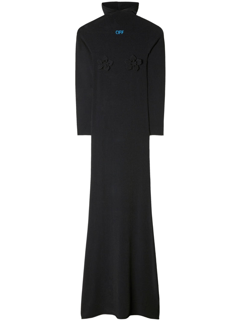 Off White Off White High-neck long dress