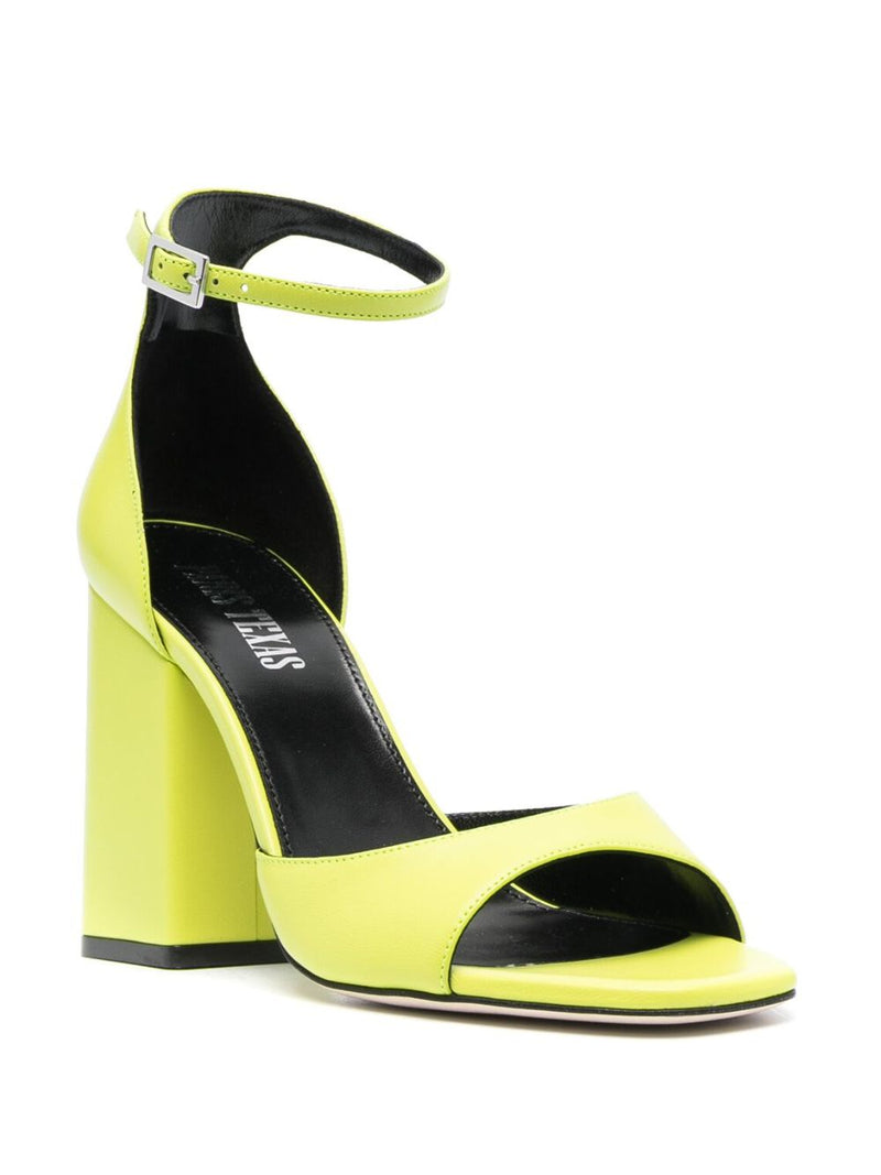 Paris Texas Fiona 100mm block-heel sandals | Urbalenti™ NYC