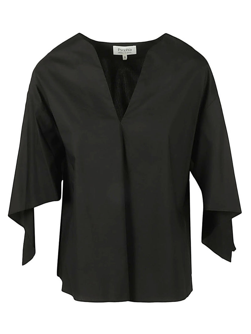 Psophia Psophia Cotton v-neck top