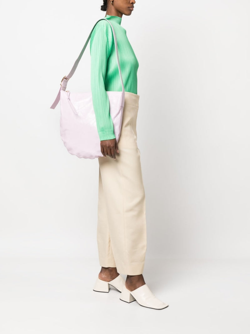Jil Sander medium crinkled leather shoulder bag | Urbalenti™ NYC