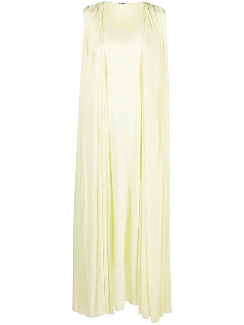 Jil Sander Draped midi dress | Urbalenti™ NYC