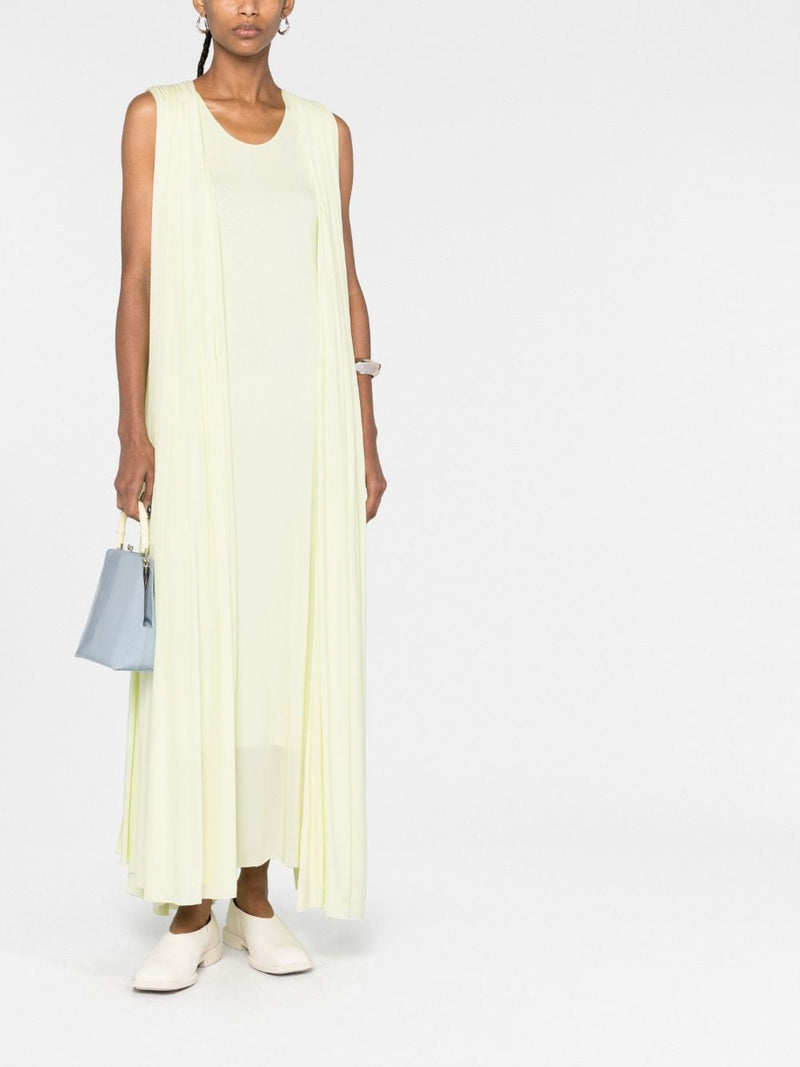 Jil Sander Draped midi dress | Urbalenti™ NYC