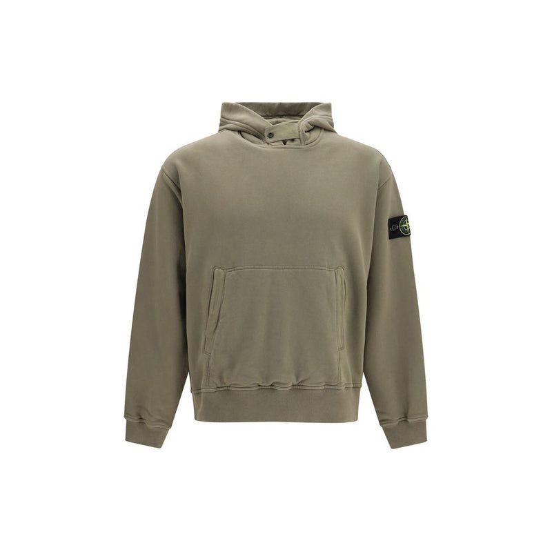 Stone Island Bicolor Cotton Sweatshirt