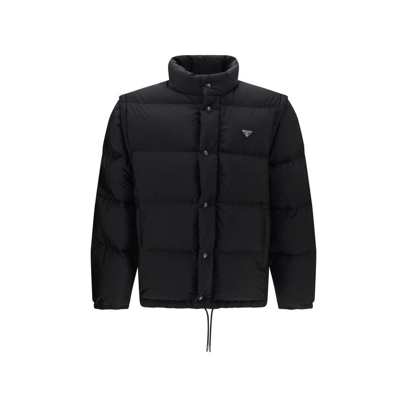 Prada Black Goose Down Full-Length Jacket