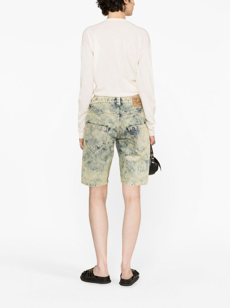 Vaquera Vaquera Denim split shorts
