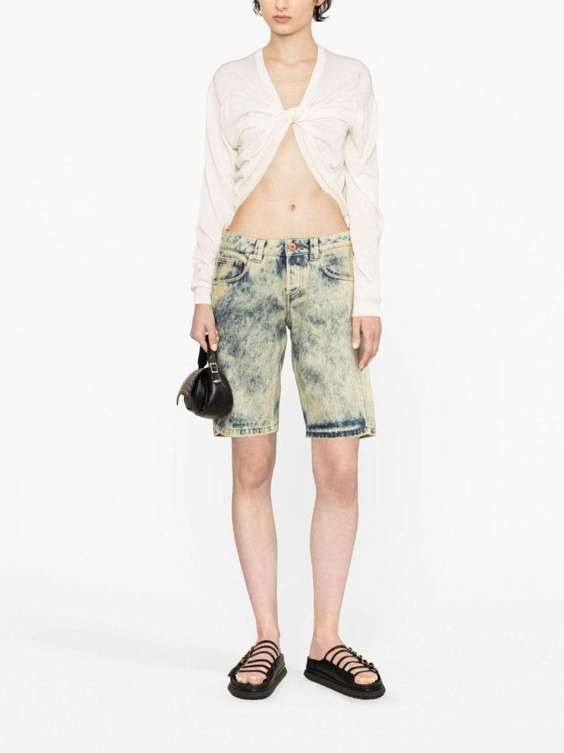 Vaquera Vaquera Denim split shorts