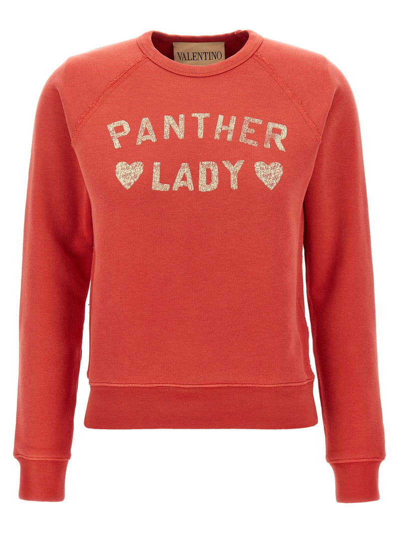 Valentino Garavani Red Cotton Sweatshirt