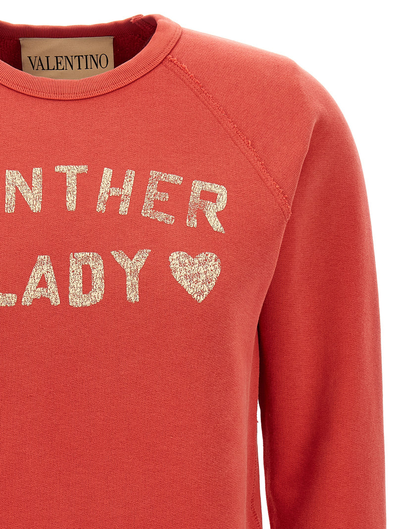 Valentino Garavani Red Cotton Sweatshirt
