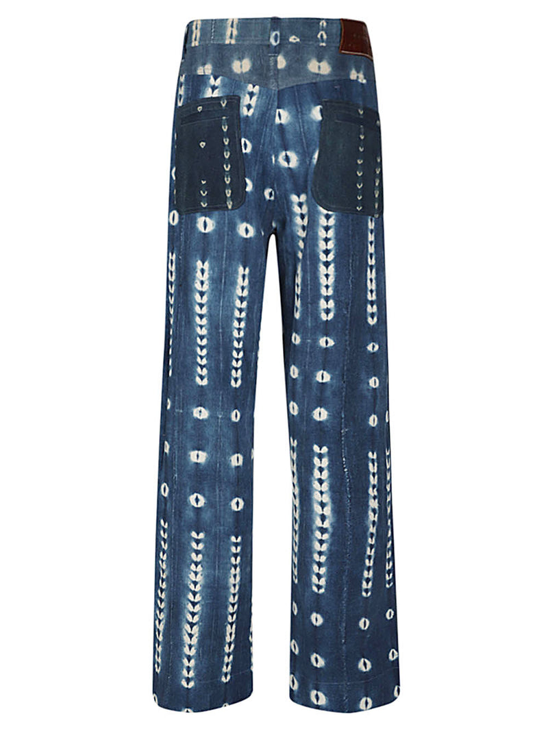 Wales Bonner Wales Bonner Miles tie-dye denim jeans