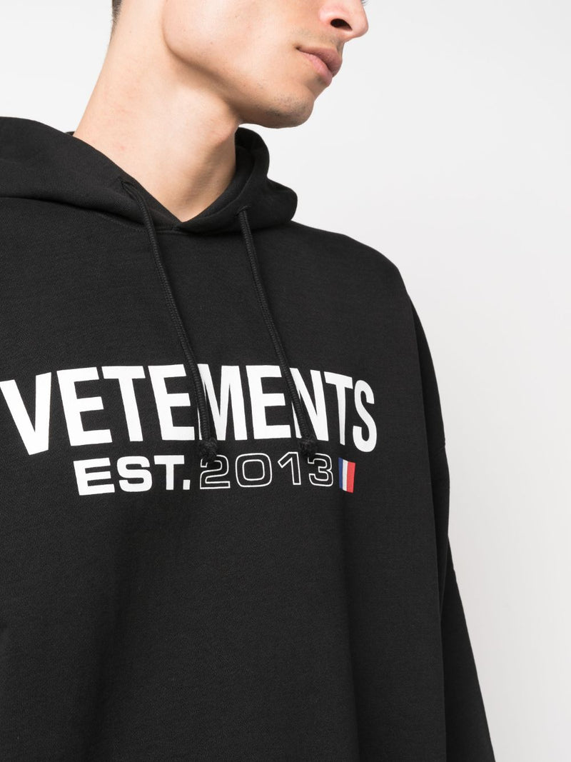 Vetements Vetements Logo cotton hoodie