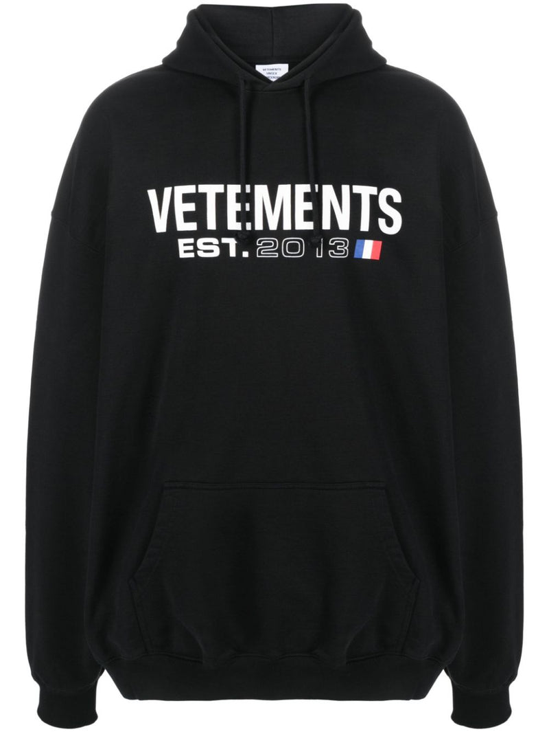 Vetements Vetements Logo cotton hoodie