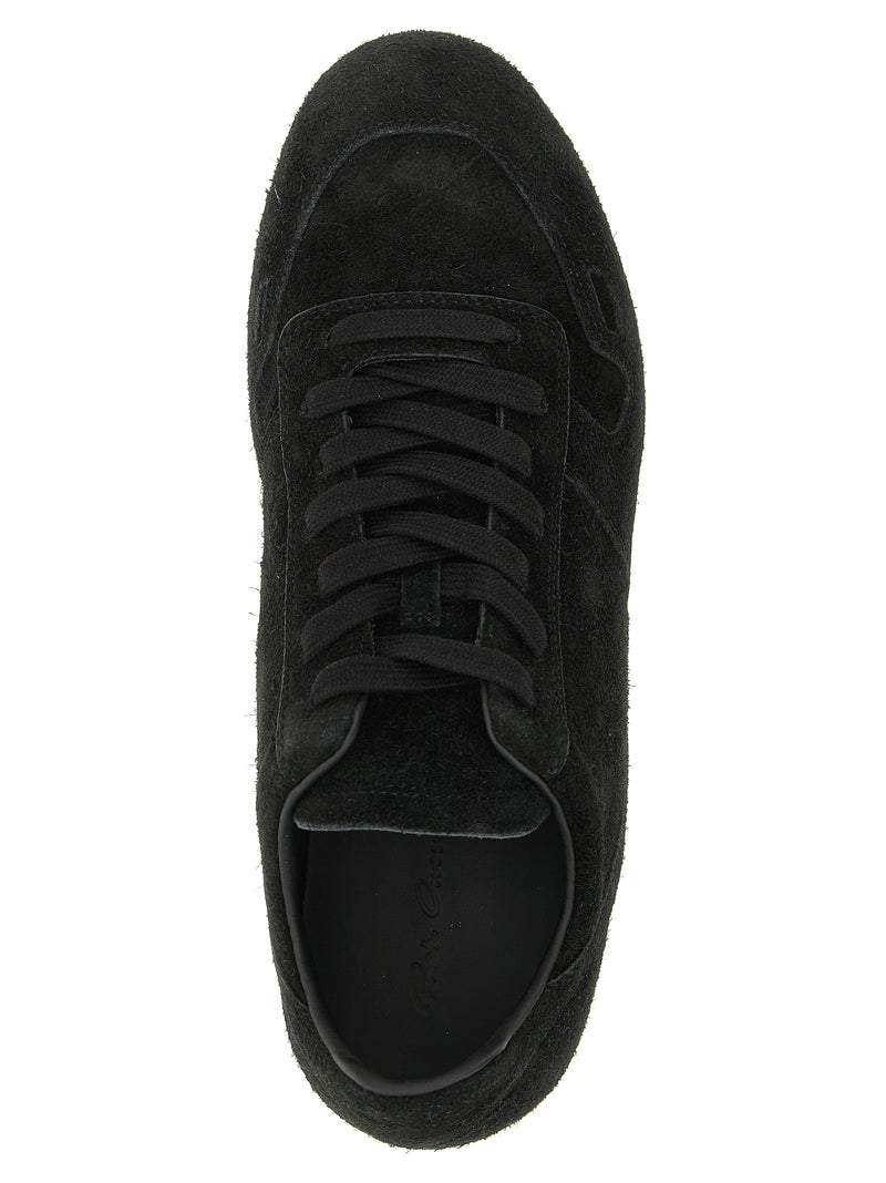Rick Owens Bicolor Calfskin Low Top Sneakers