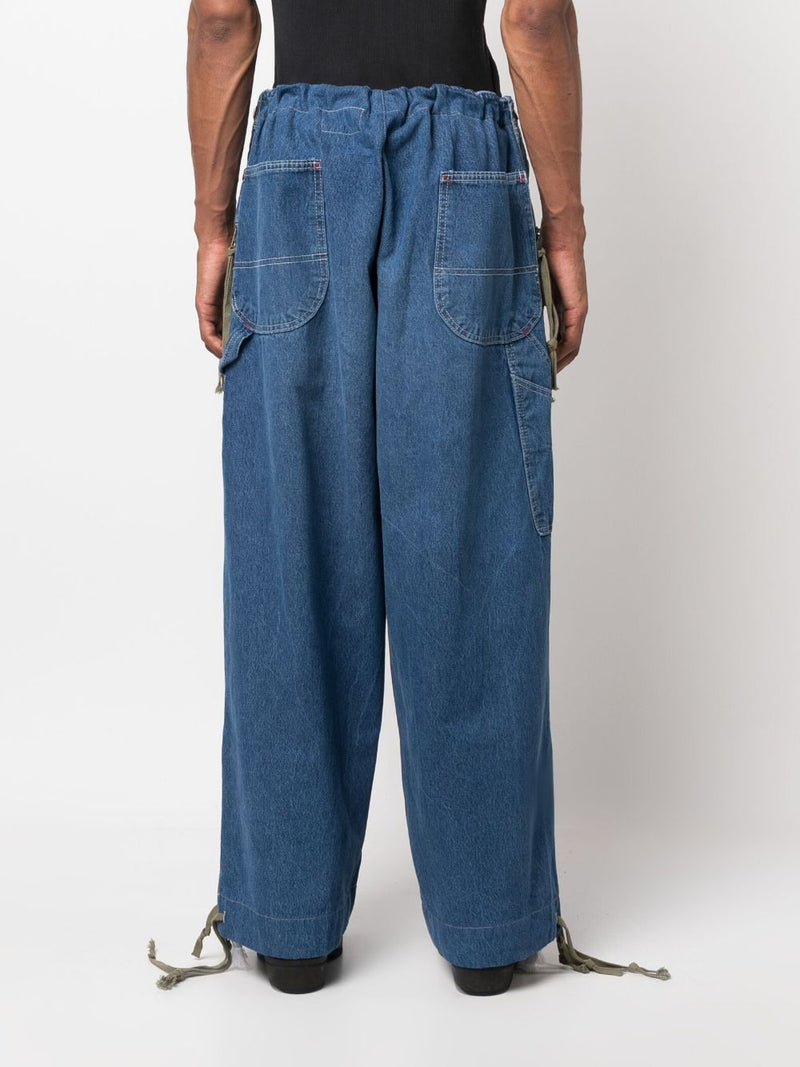 Greg Lauren Greg Lauren Wide leg denim jeans