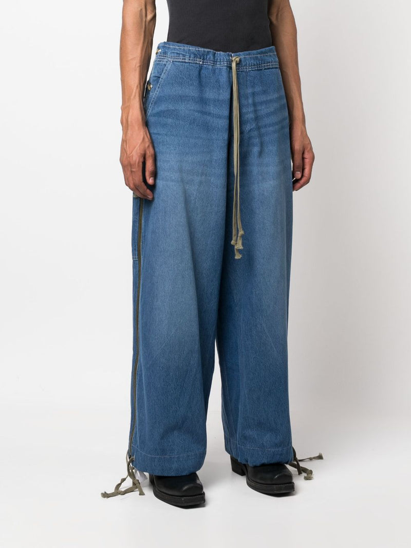 Greg Lauren Greg Lauren Wide leg denim jeans