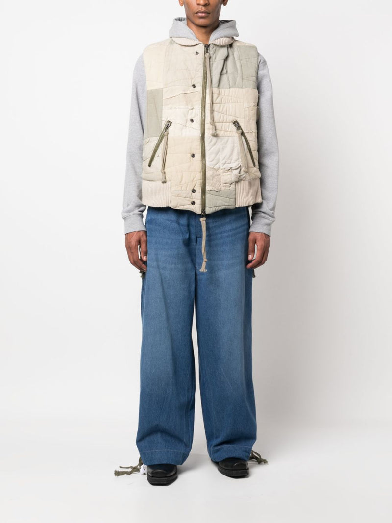 Greg Lauren Greg Lauren Wide leg denim jeans