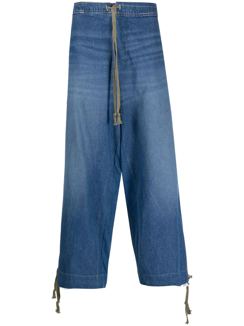 Greg Lauren Greg Lauren Wide leg denim jeans