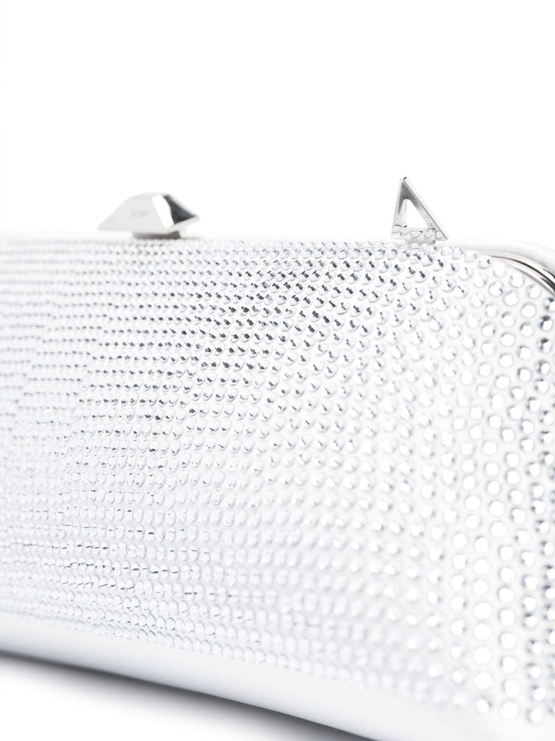 The Attico Long Night crystal-embellished clutch bag - Leather - Style H... | Urbalenti™ NYC