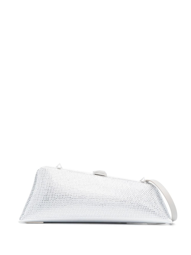 The Attico Long Night crystal-embellished clutch bag - Leather - Style H... | Urbalenti™ NYC