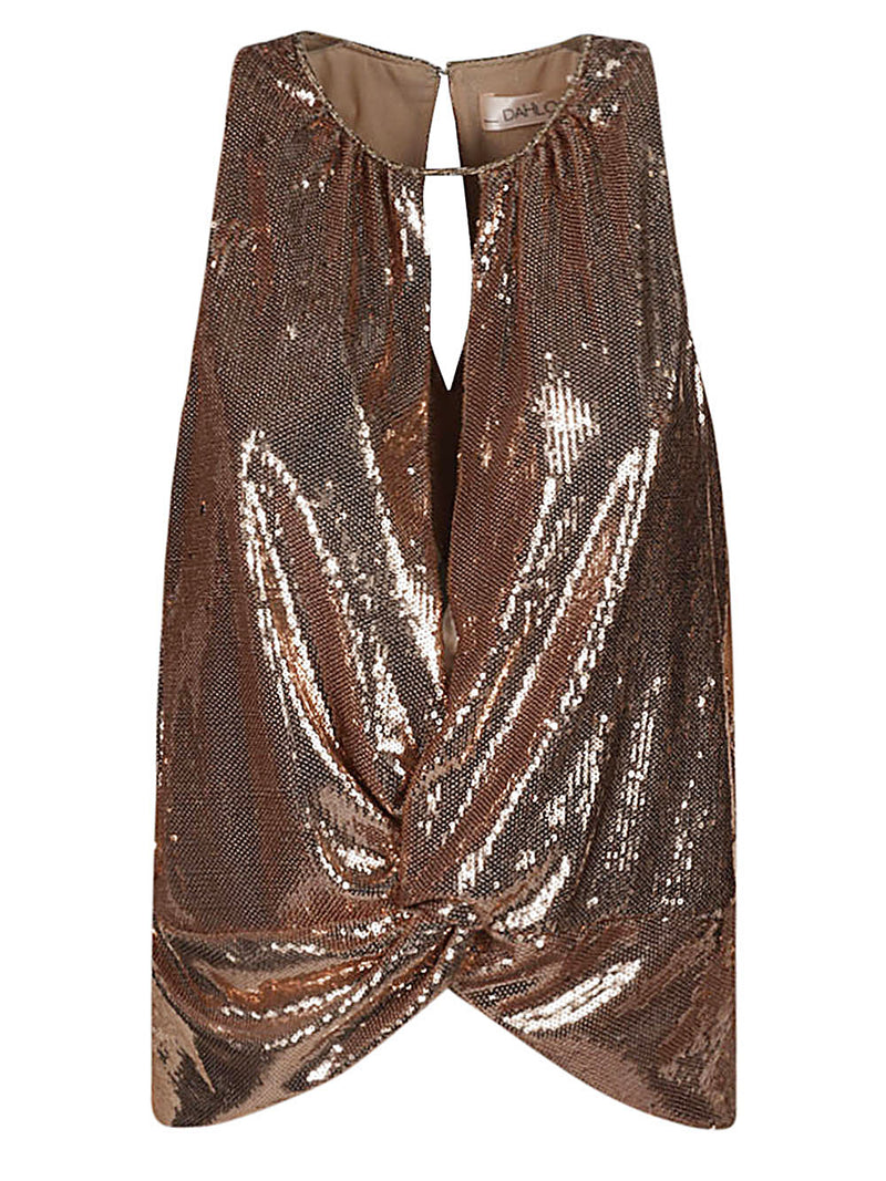 Dahlo Dahlo Sequin cropped top
