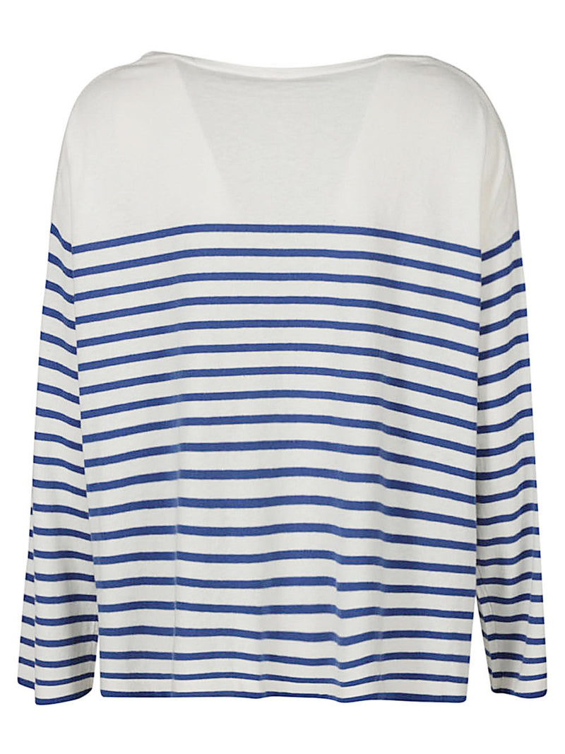 Ct Plage Ct Plage Striped cotton blend pullover